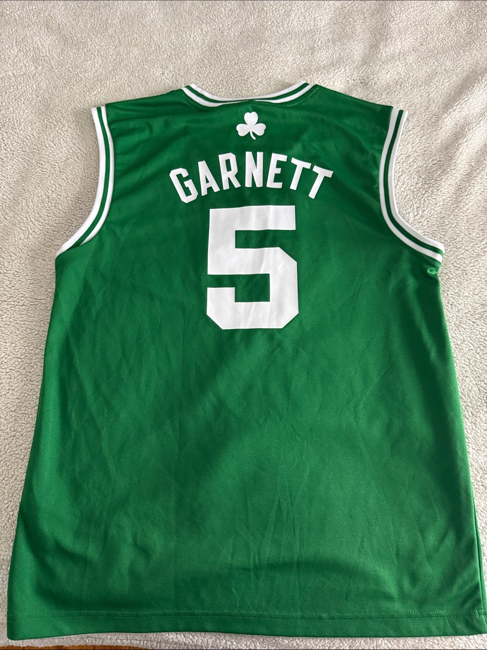 VINTAGE Boston Celtics #5 Kevin Garnett NBA Adidas Swingman Home Jersey